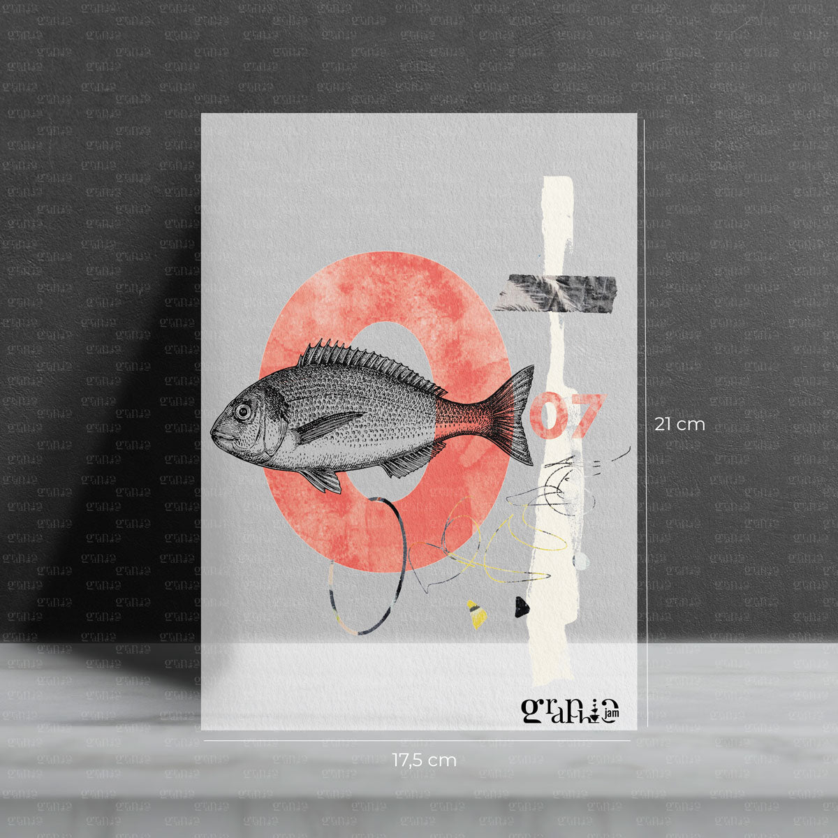 Bügelbild 007 Fisch