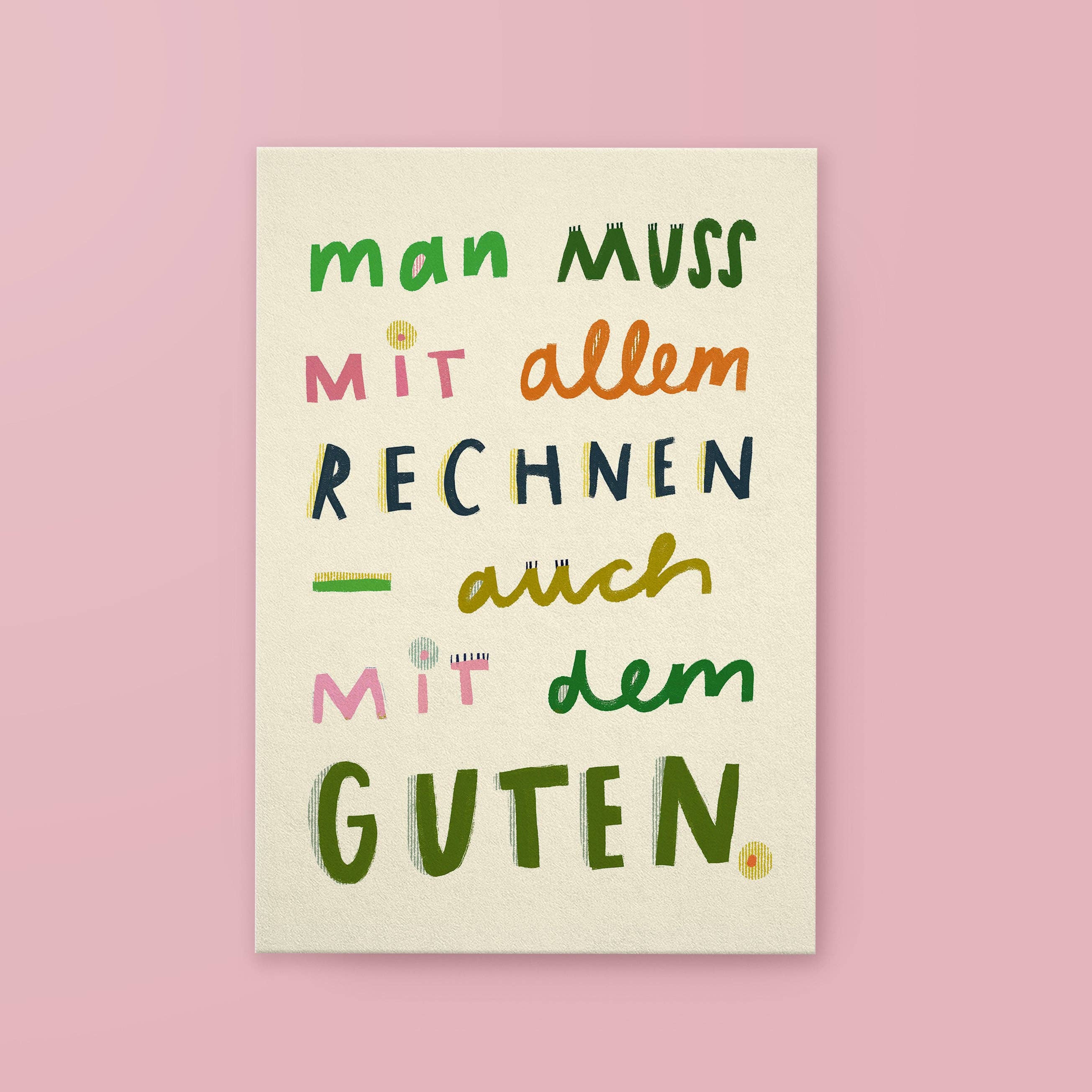 Postkarte Das Gute - Graphic Jam