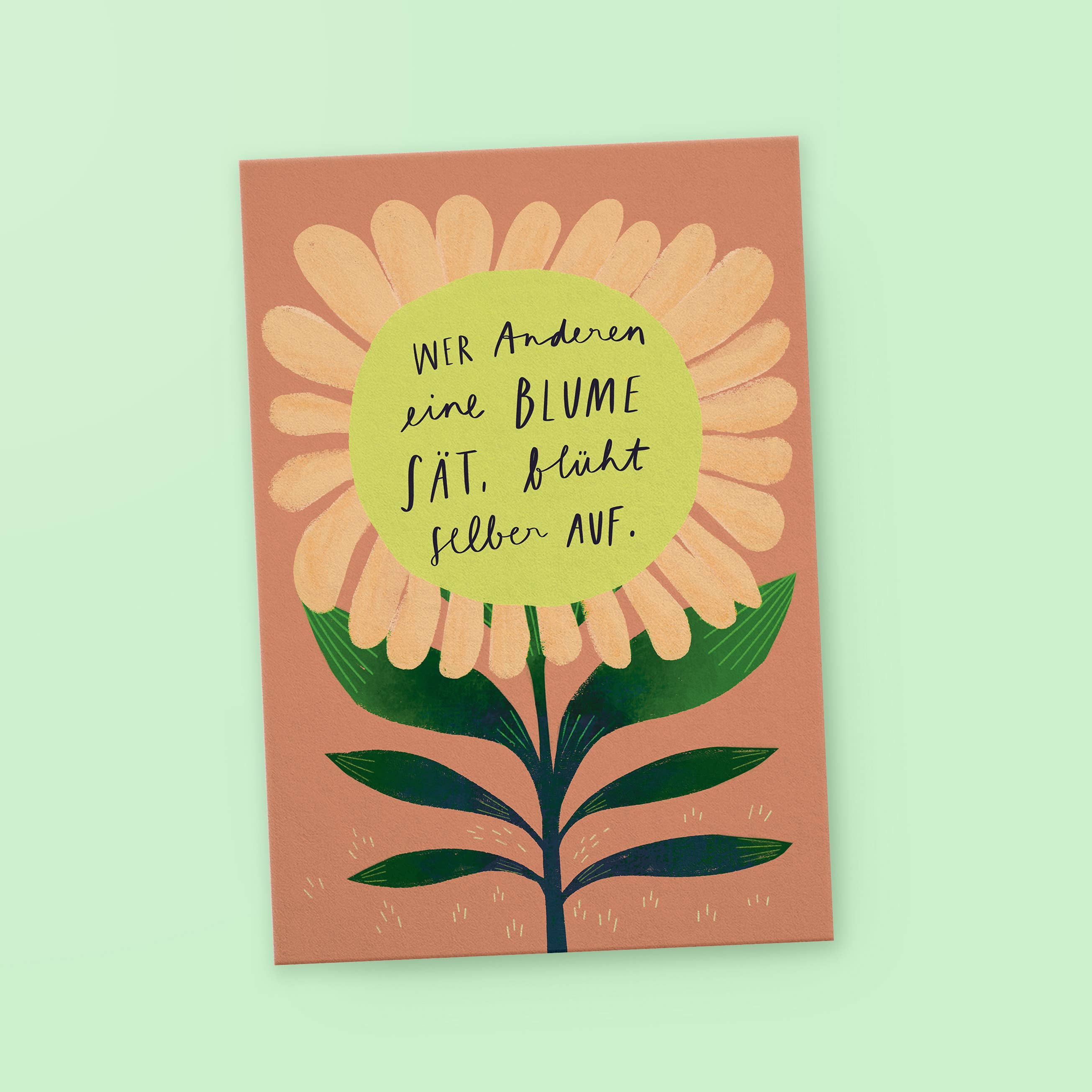 Postkarte Aufblühen - Graphic Jam