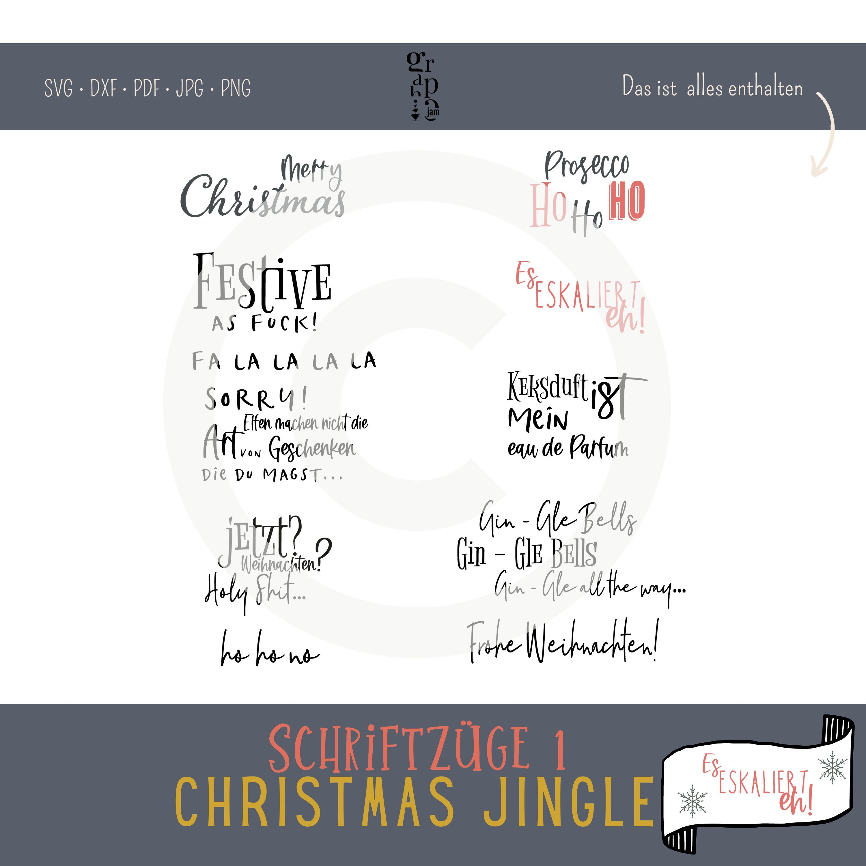 Christmas Jingle - Das freche Weihnachts Plotterbundle - Graphic Jam