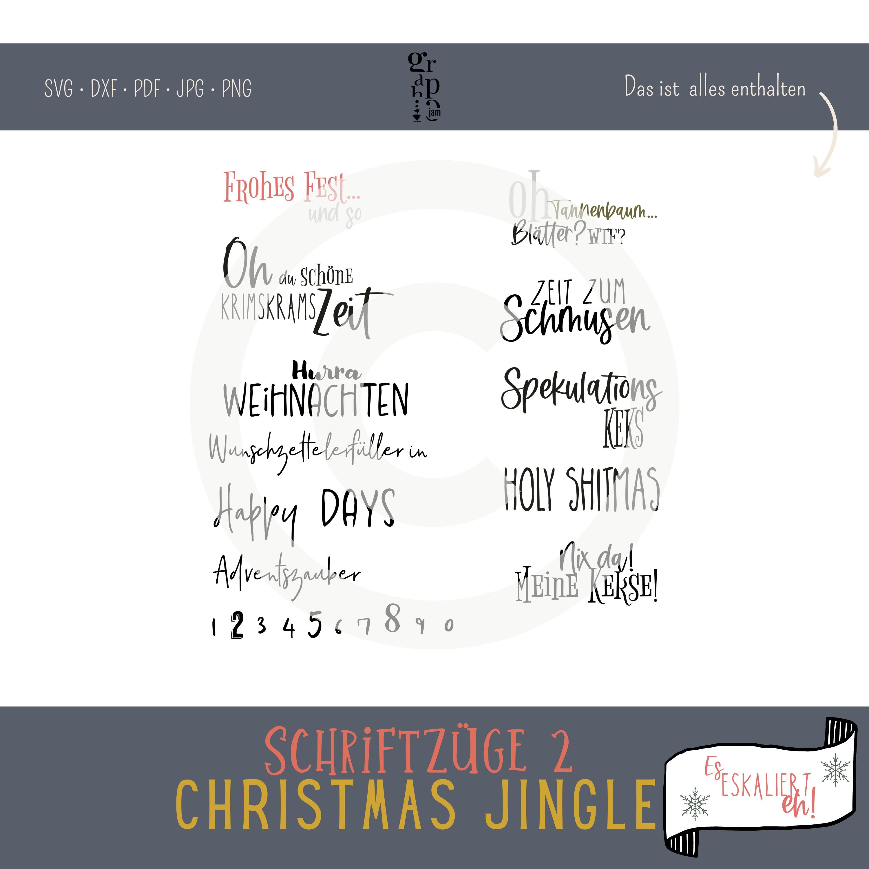 Christmas Jingle - Das freche Weihnachts Plotterbundle - Graphic Jam