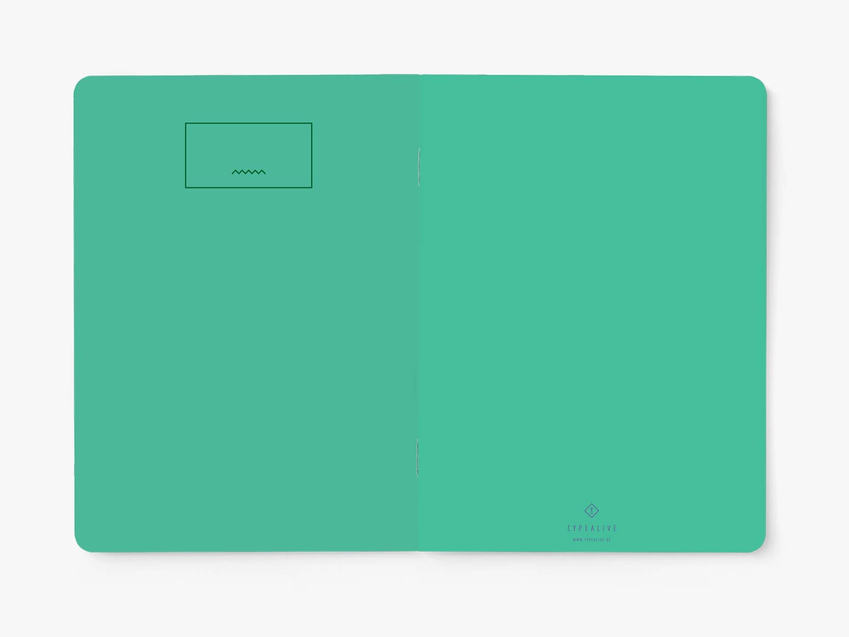 Notizheft "Stripes Lila-Grün" - Graphic Jam