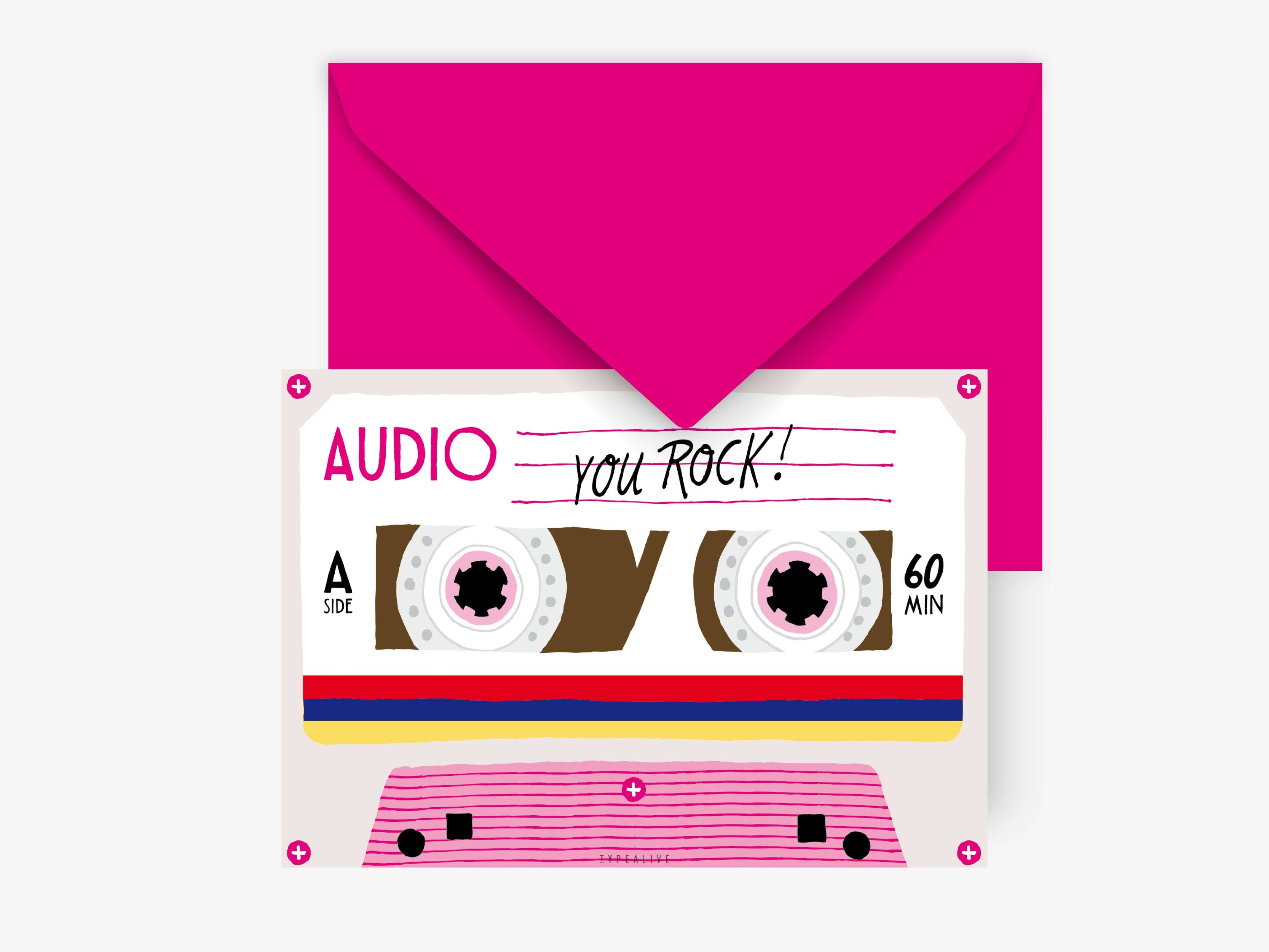 Postkarte / Tape You Rock - Graphic Jam