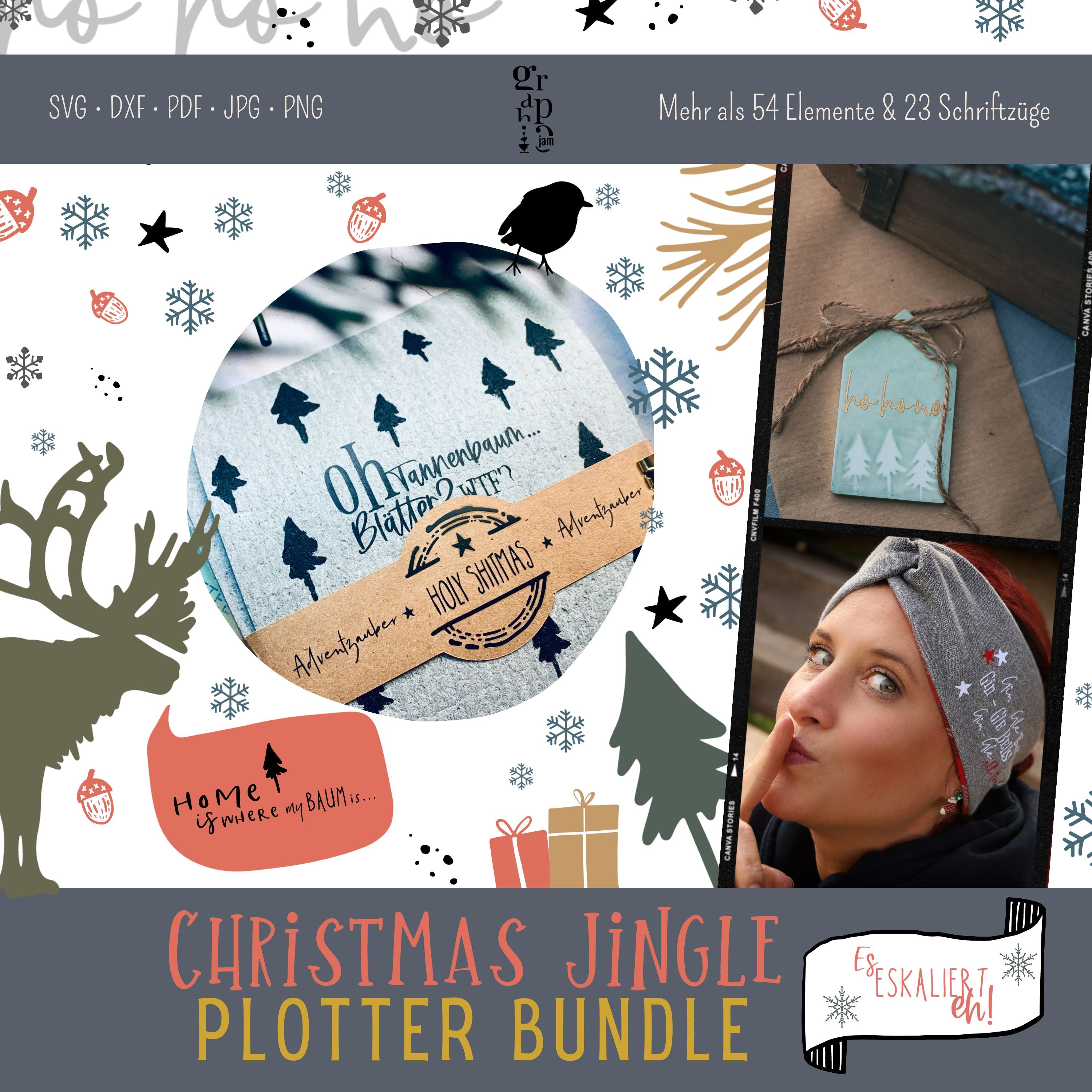 Christmas Jingle - Das freche Weihnachts Plotterbundle - Graphic Jam
