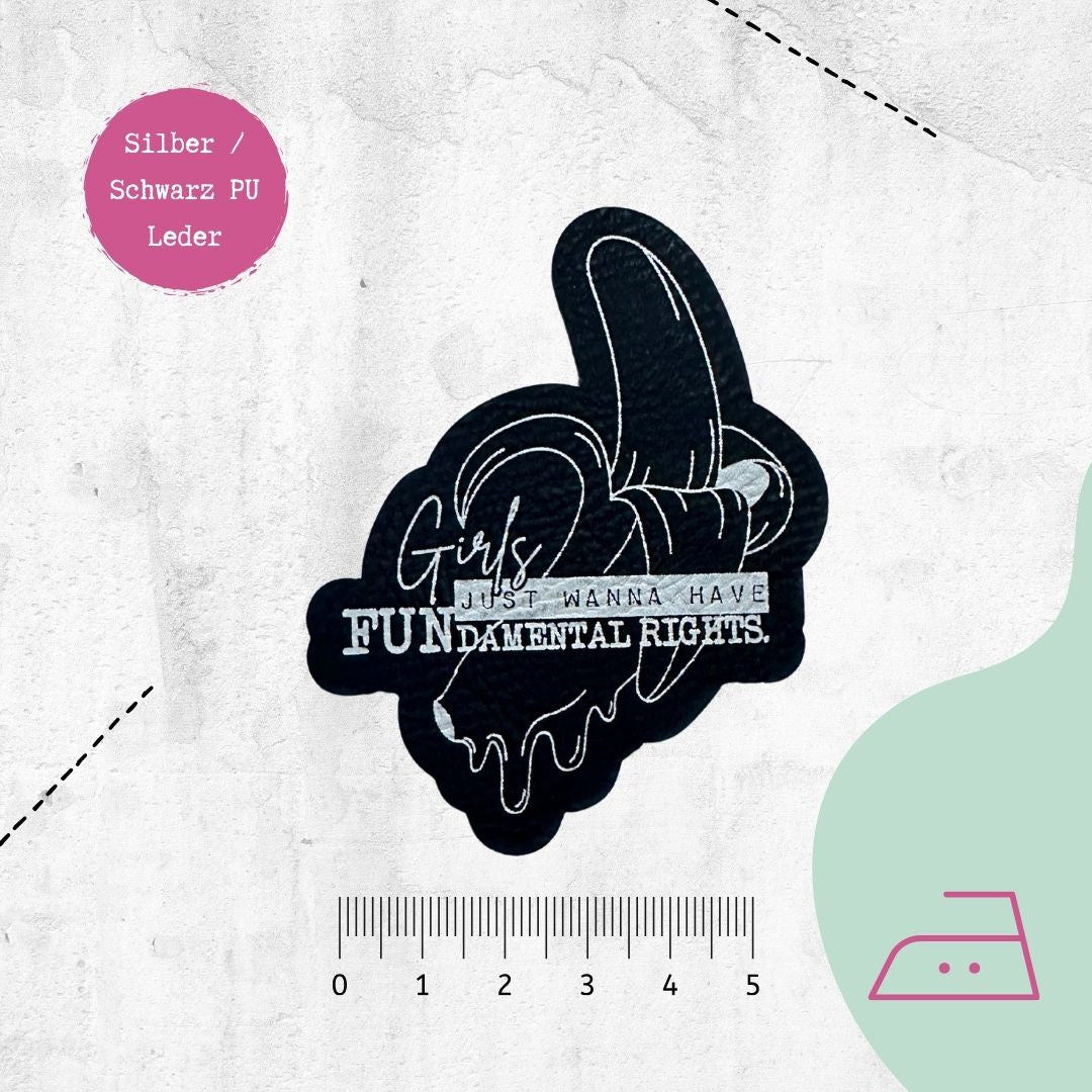 Kunstlederlabel "FUNdamental Rights" - Freeform zum Aufbügeln - Graphic Jam