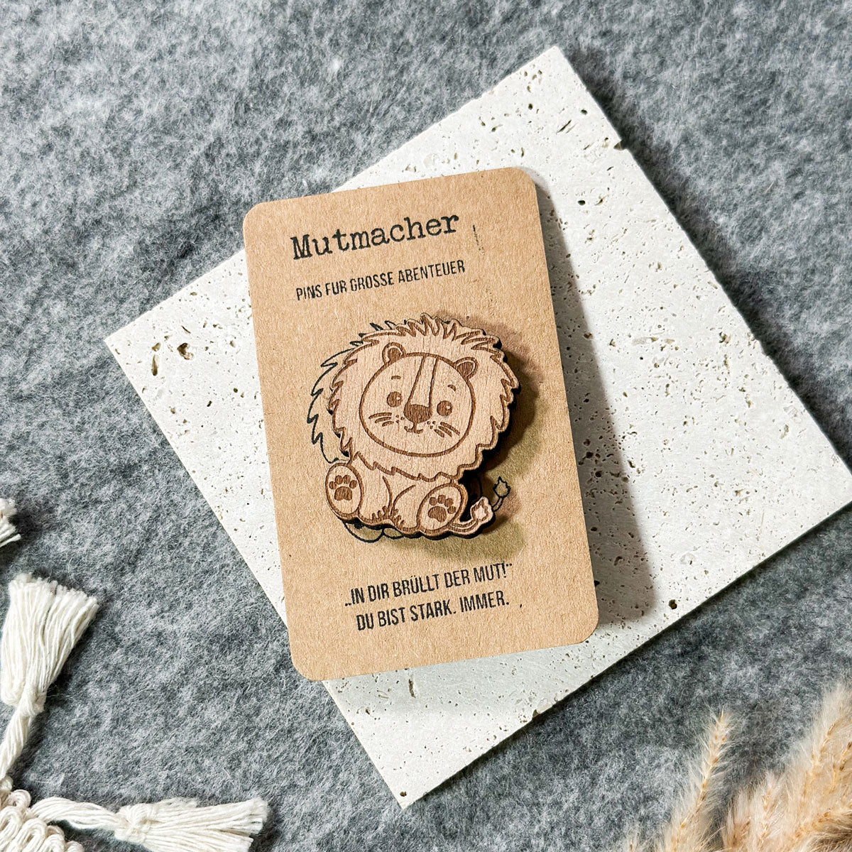Mutmacher - Anstecker Löwe