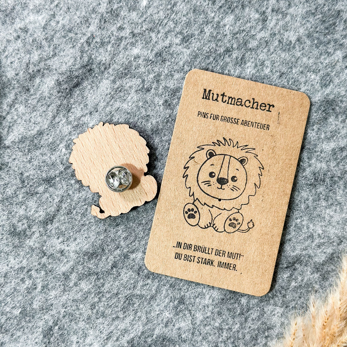 Mutmacher - Anstecker Löwe