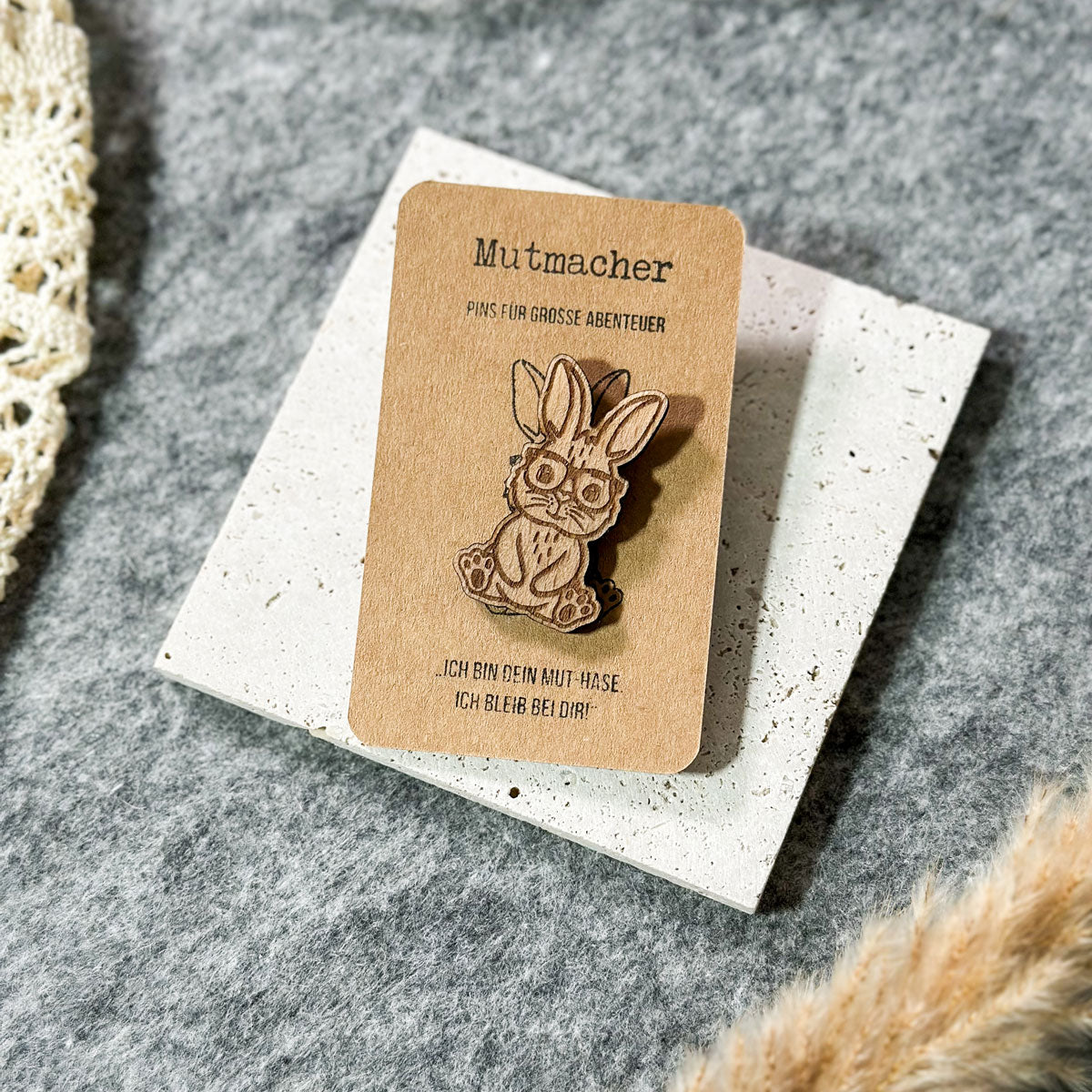 Mutmacher - Anstecker Schulhase