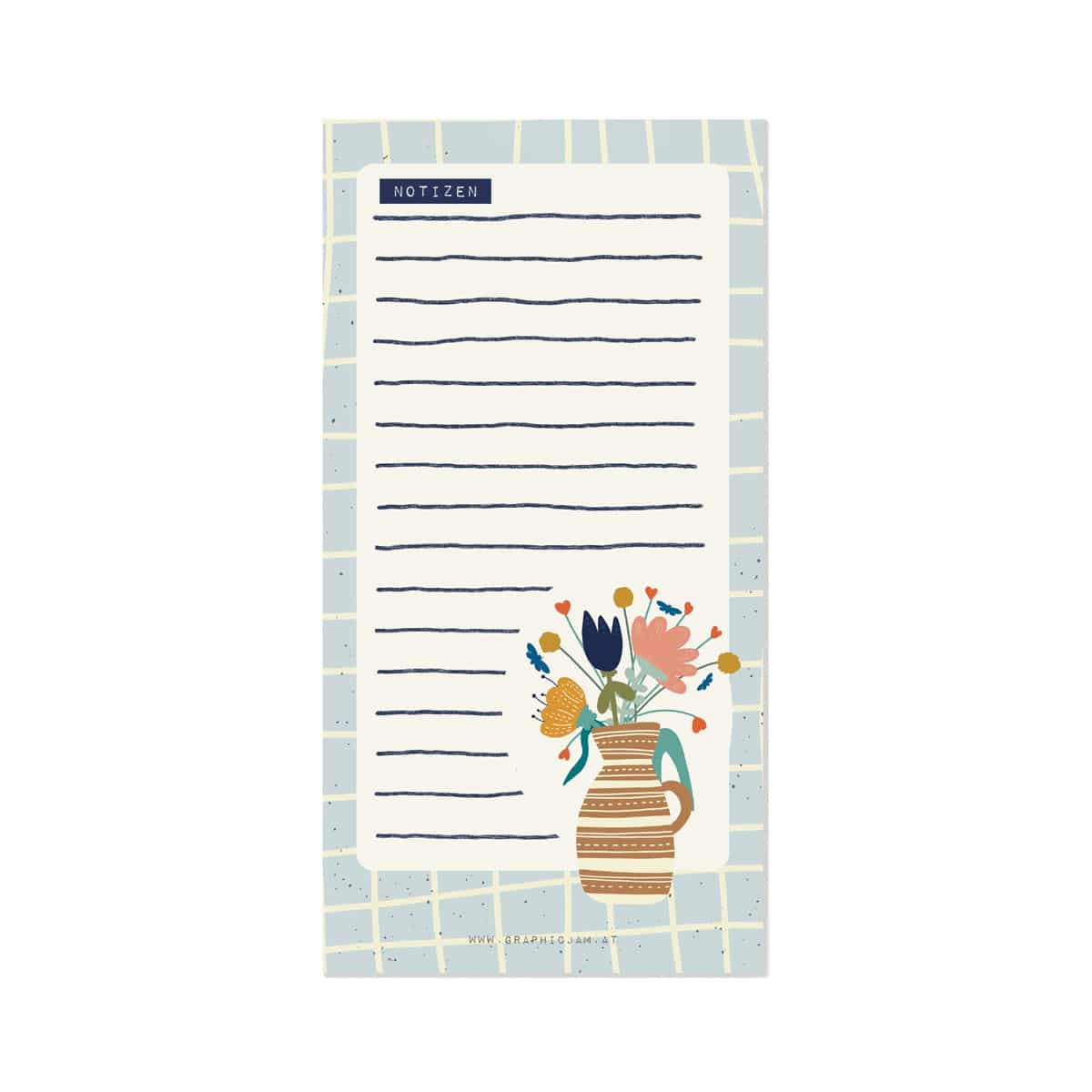 notizblock blumen von graphicjam