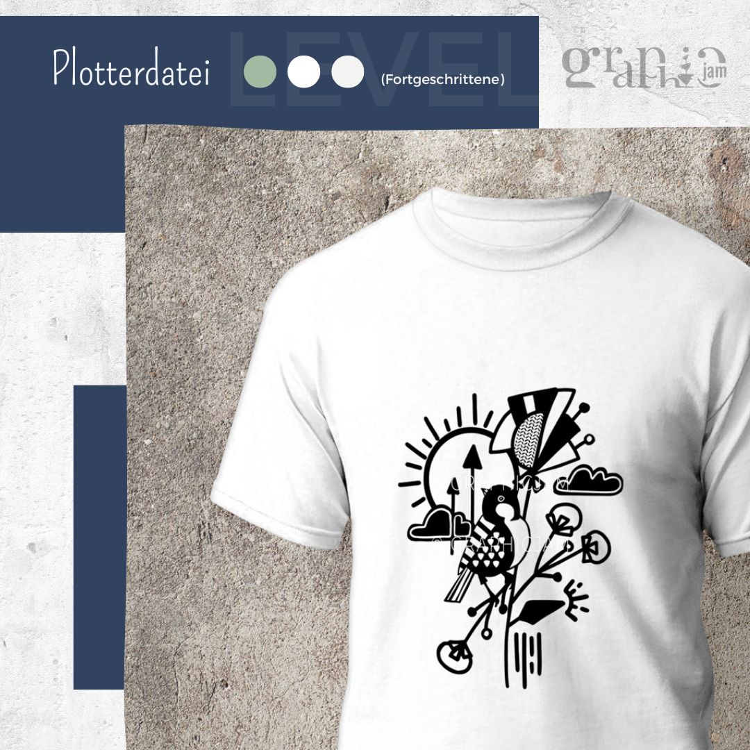 Nähtrulla Mono | Plottermotiv & Siebdruckdatei | SVG & DXF & PNG - Graphic Jam