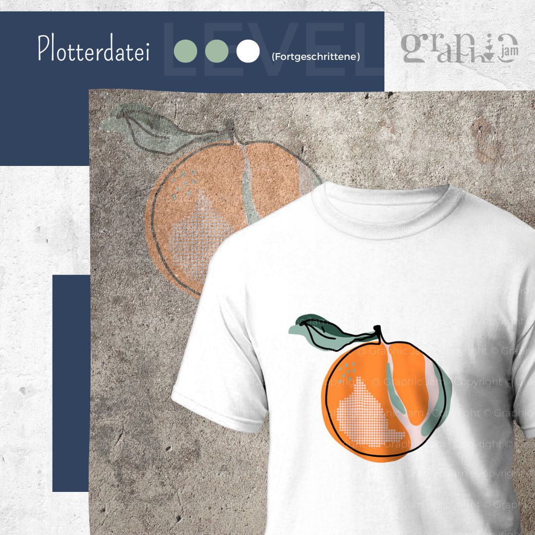 Orange Einzelplott - Tutti Fruchti | DXF • SVG • PDF - Graphic Jam