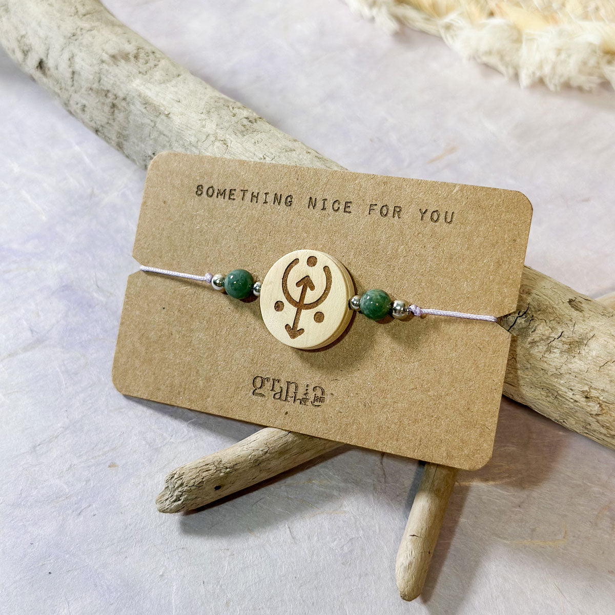 Edelsteinarmband Makrame