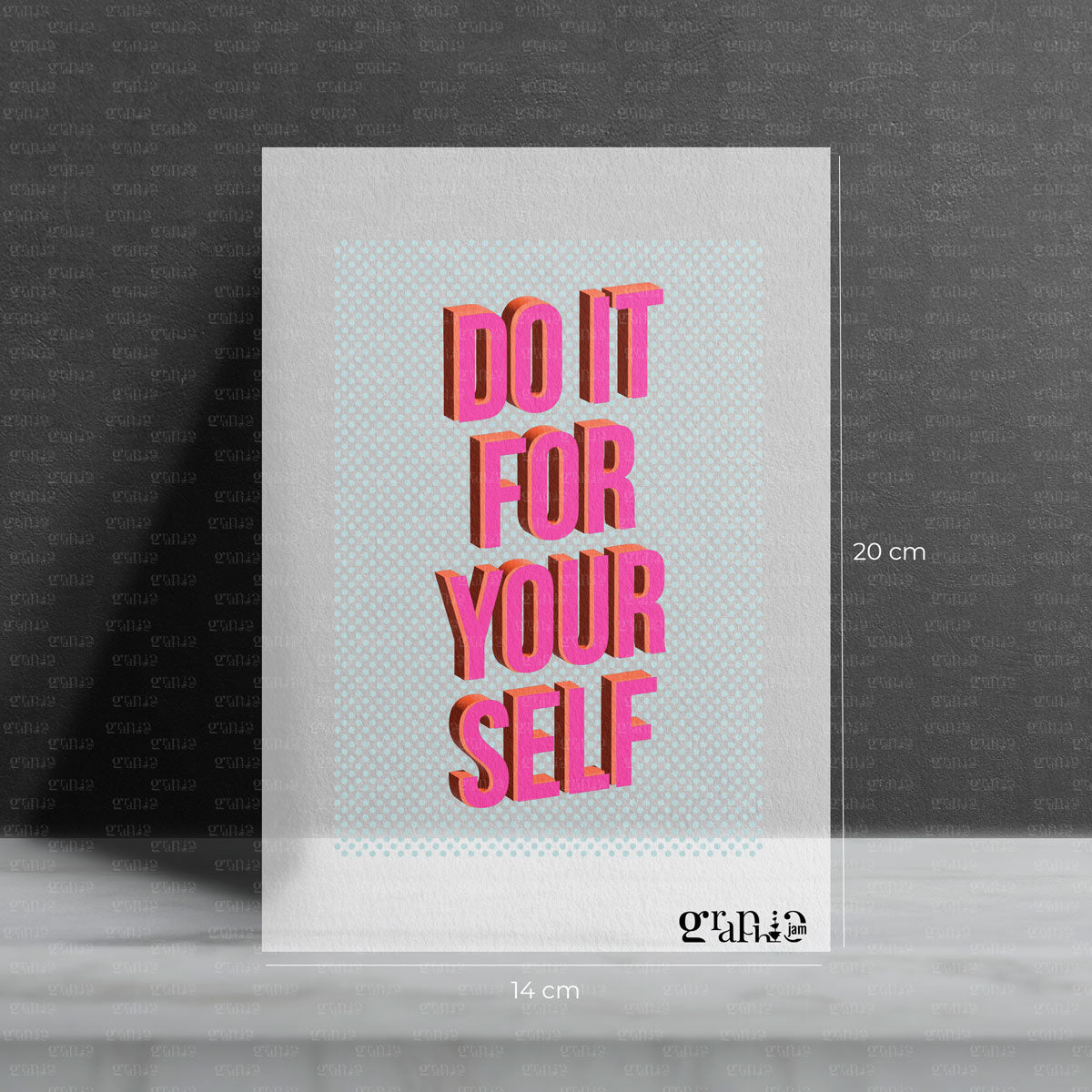 Bügelbild DO IT FOR YOURSELF - Graphic Jam