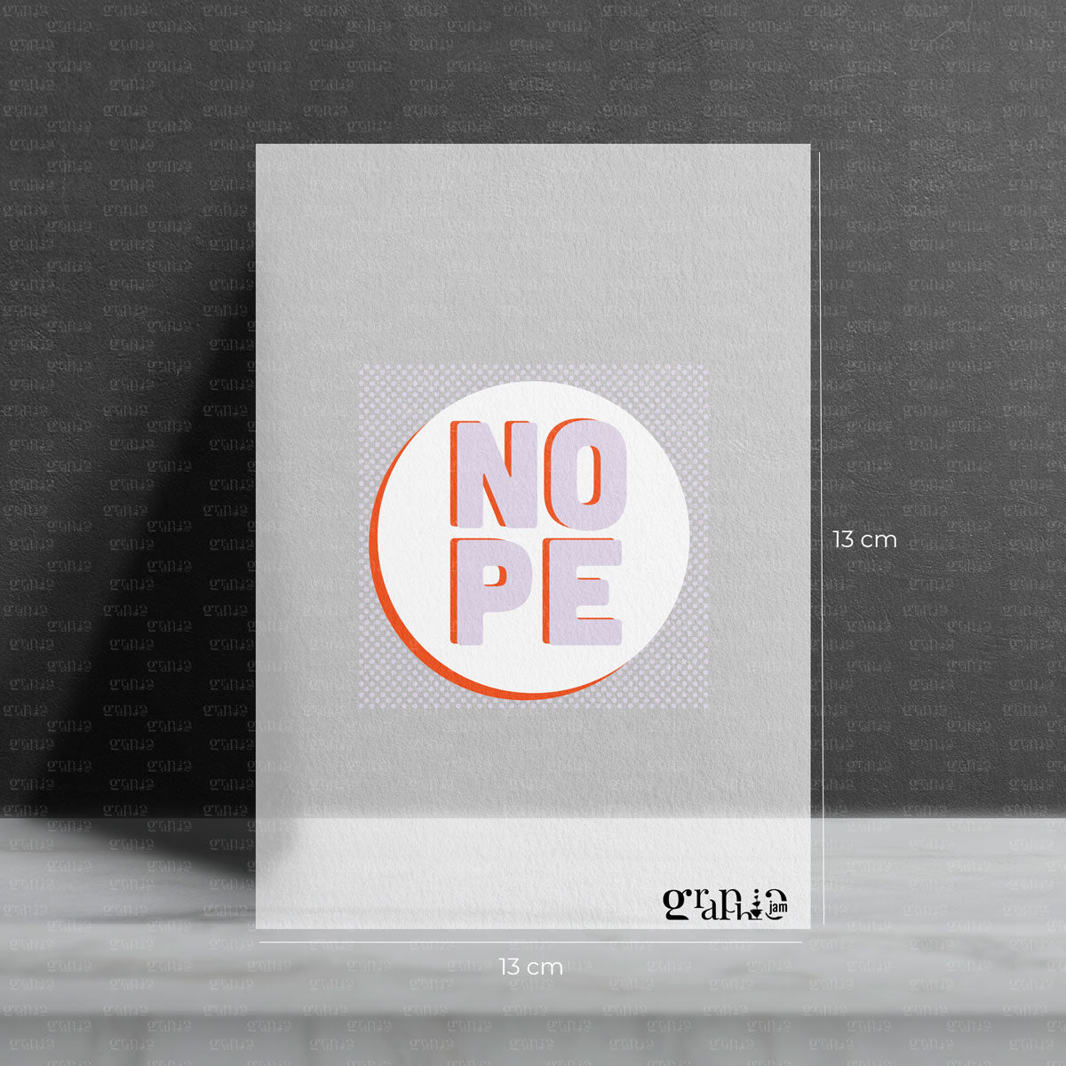 Bügelbild NOPE Lilac - Graphic Jam