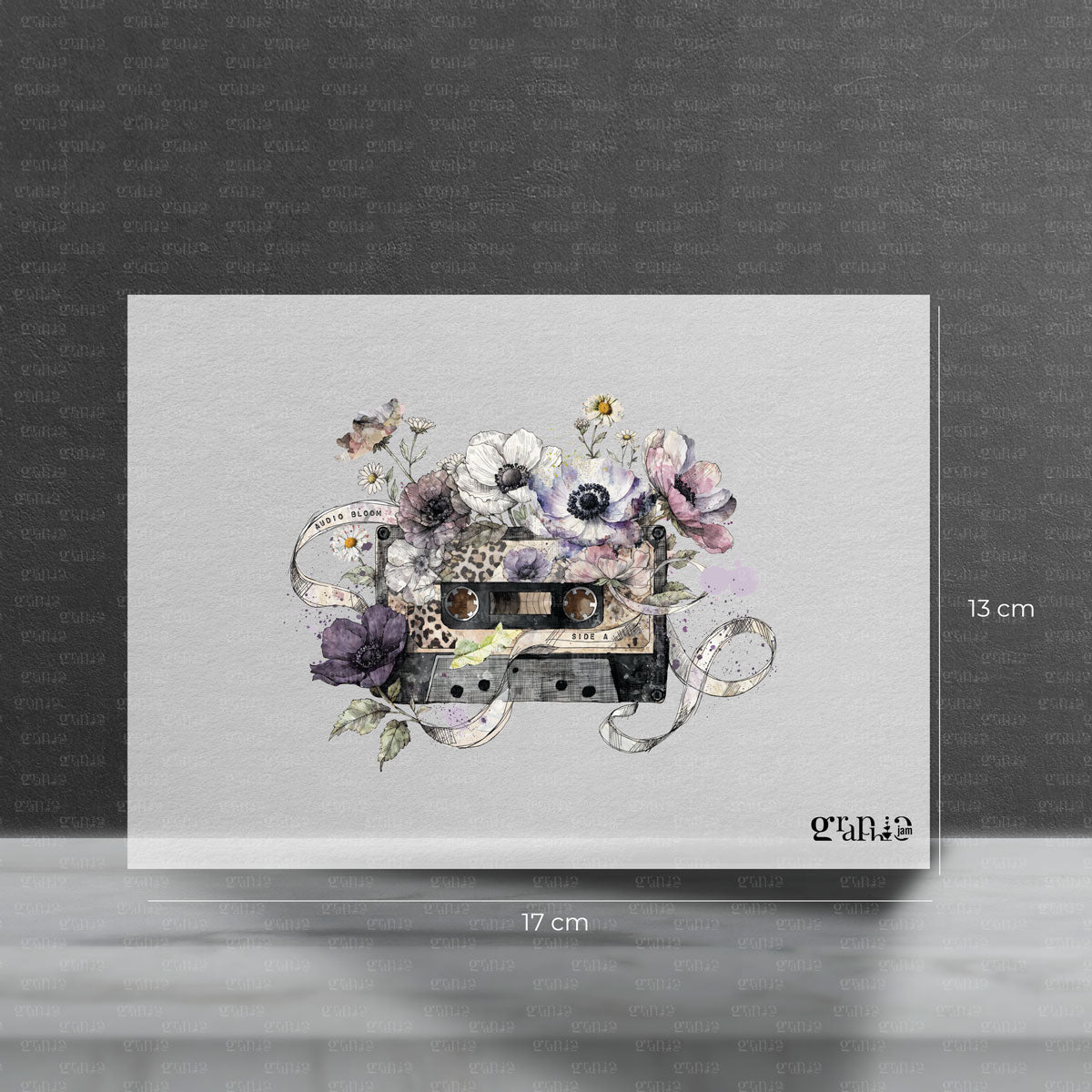 Bügelbild Audio Bloom