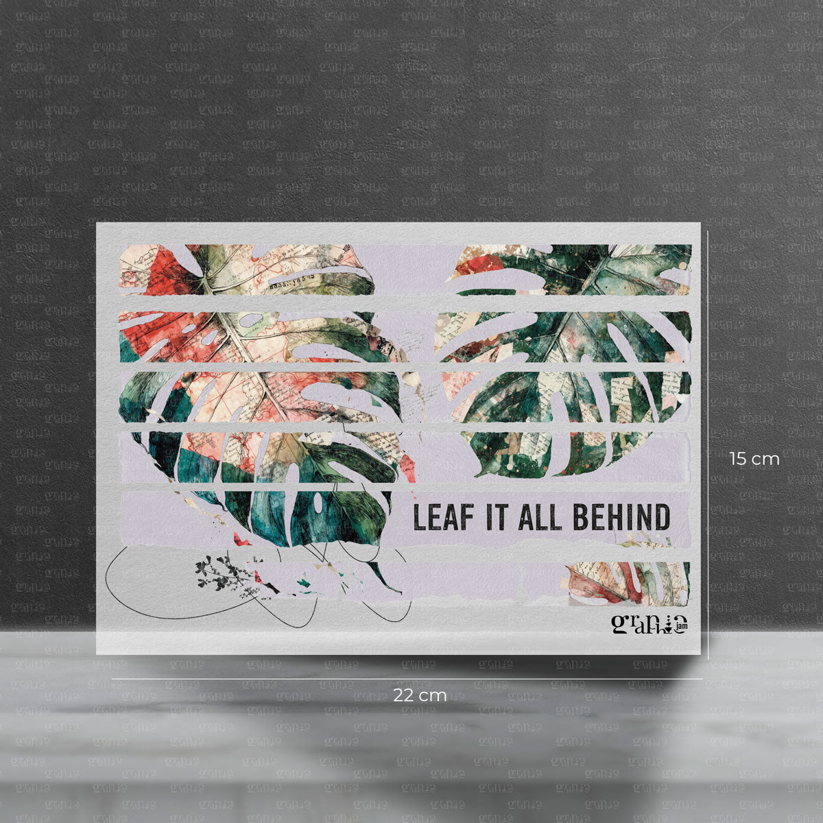 Bügelbild Leaf It All Behind