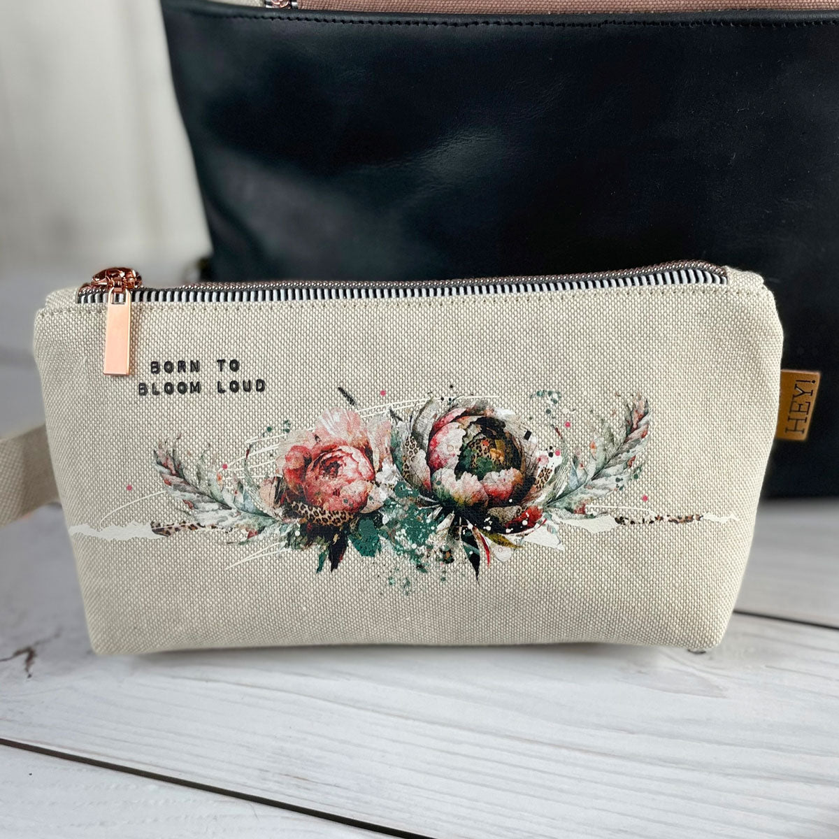 Bügelbild Leopeonie Borte Set