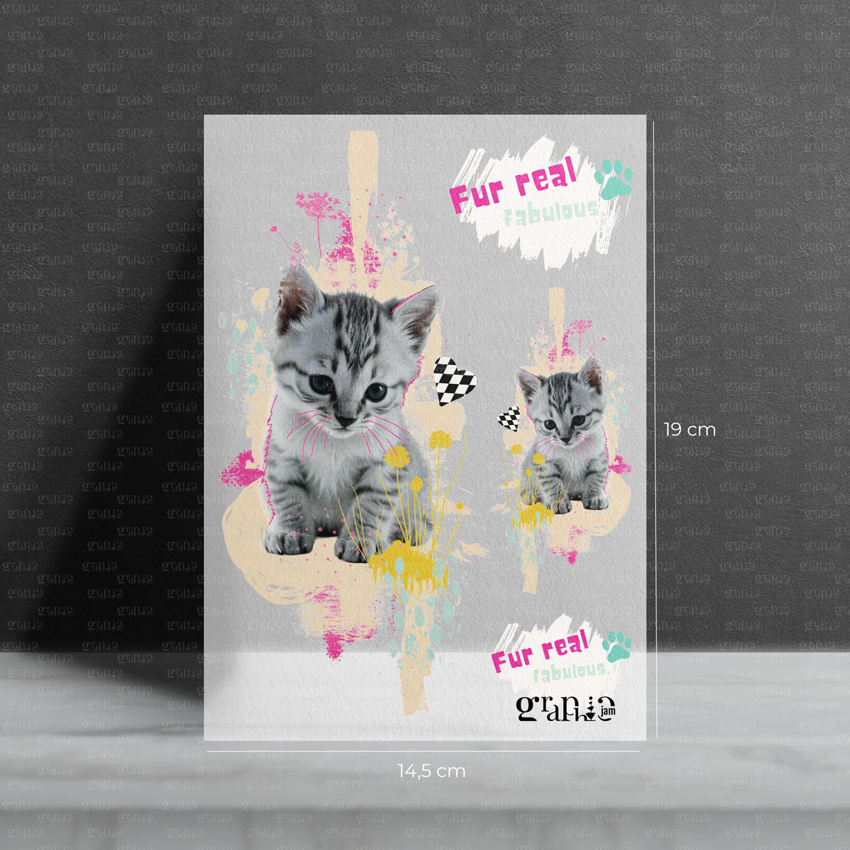 Bügelbild Cutie Cat - Bügelbild für Kinder