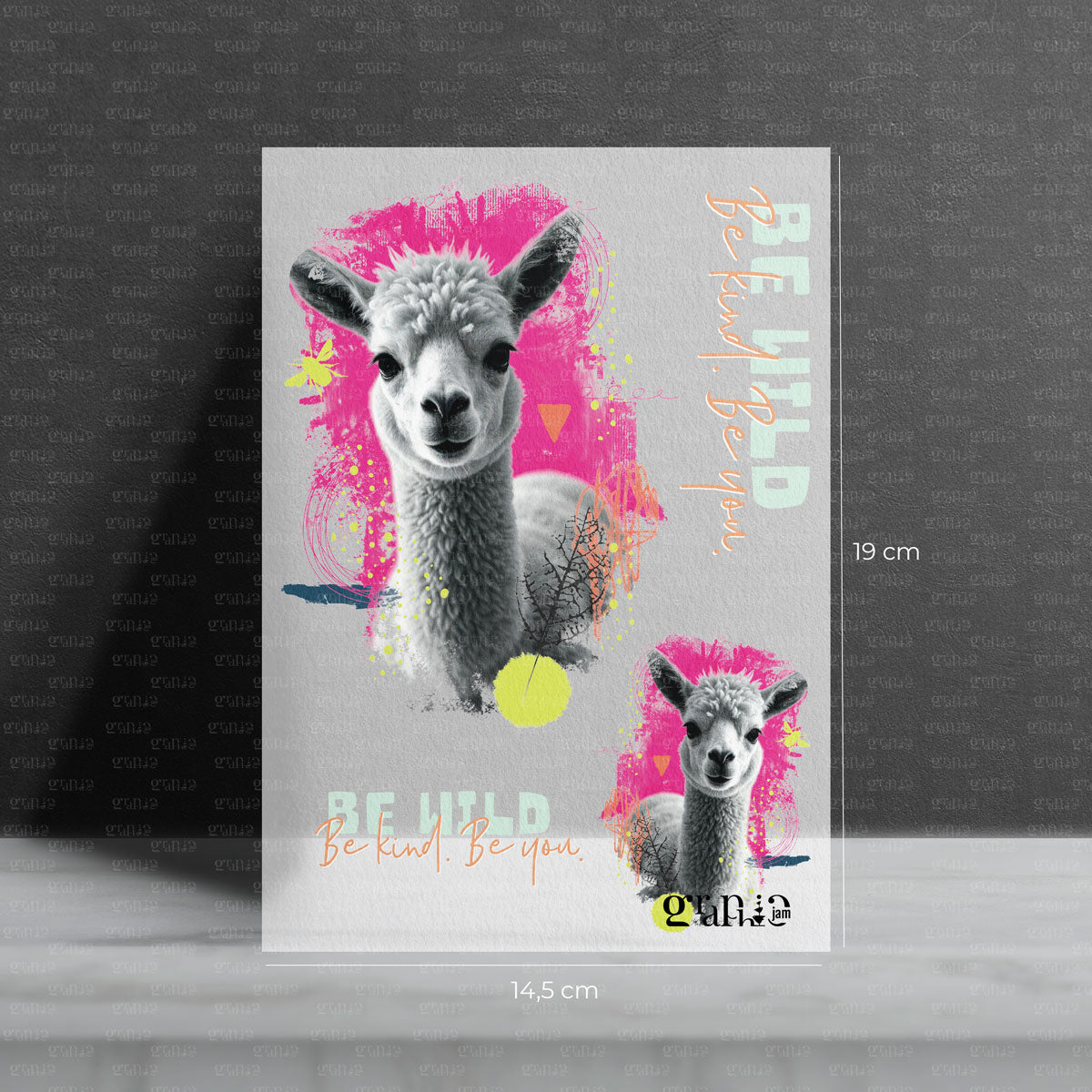 Bügelbild Cutie Llama - Bügelbild für Kinder