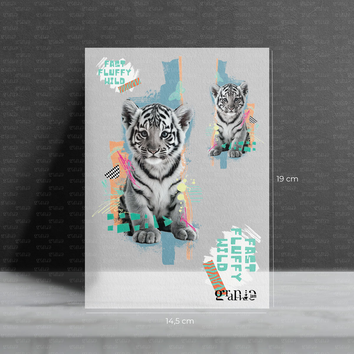 Bügelbild Cutie Tiger - Bügelbild für Kinder