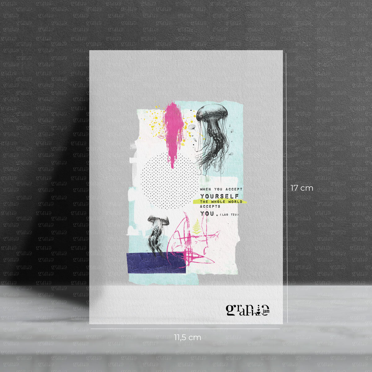 Bügelbild Accept yourself - Achtsamkeits Bügelbild