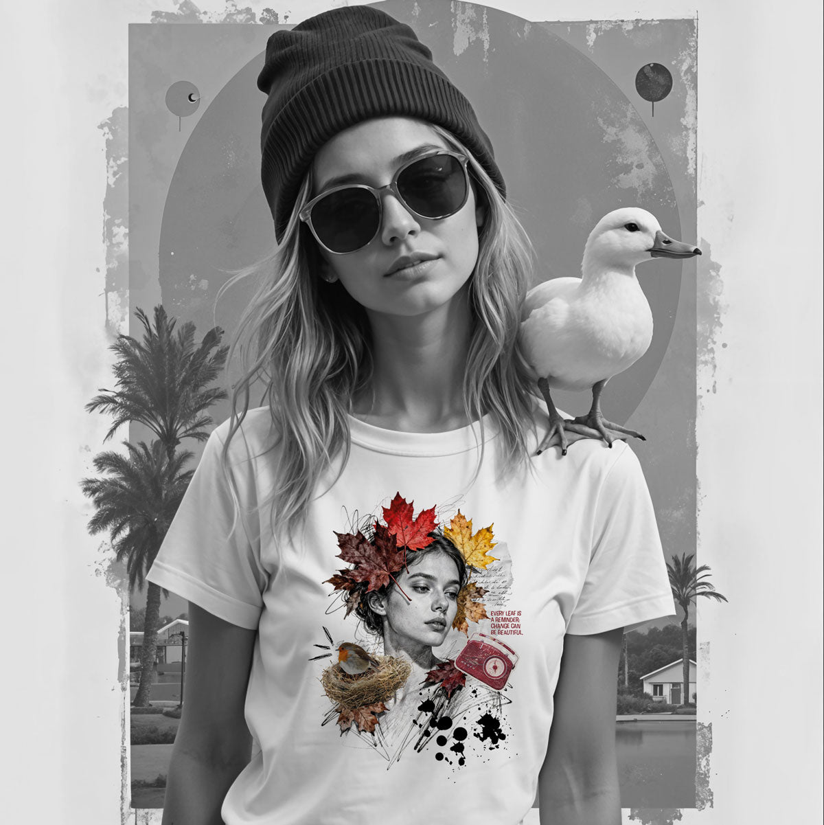 Bügelbild Change is beautiful