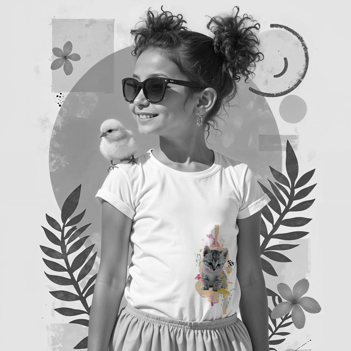 Bügelbild Cutie Cat - Bügelbild für Kinder