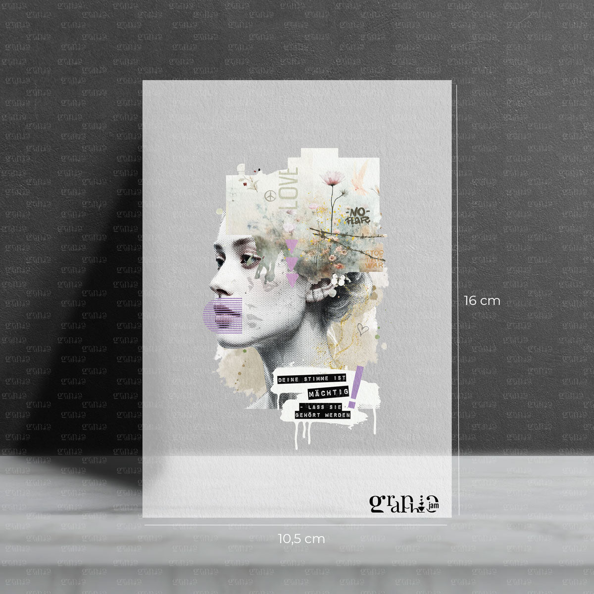 Bügelbild Stimme - Statement Bügelbild für Erwachsene - Graphic Jam