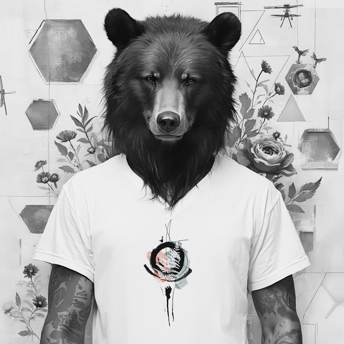 Bügelbild Farnzauber - Bügelbild für Erwachsene