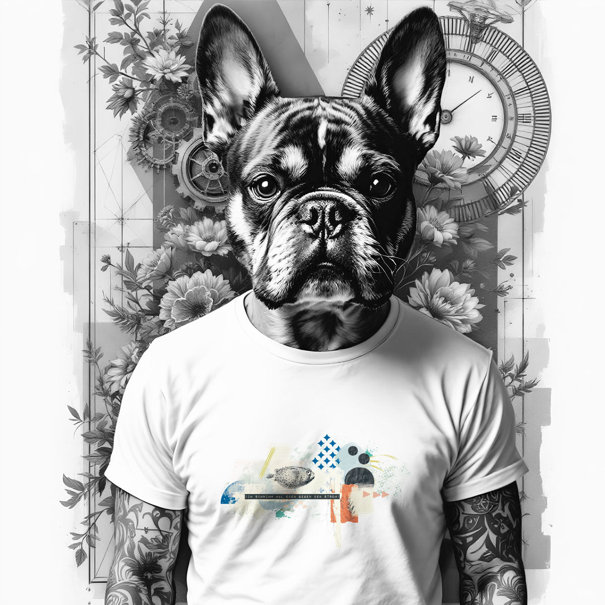 Gegenstromschwimmer Bügelbild - Graphic Jam