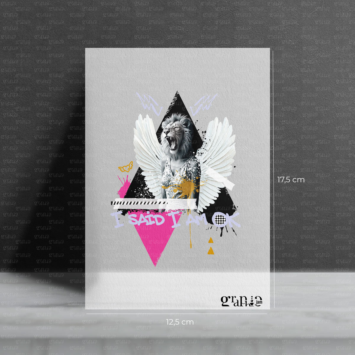 Bügelbild "I am OK"