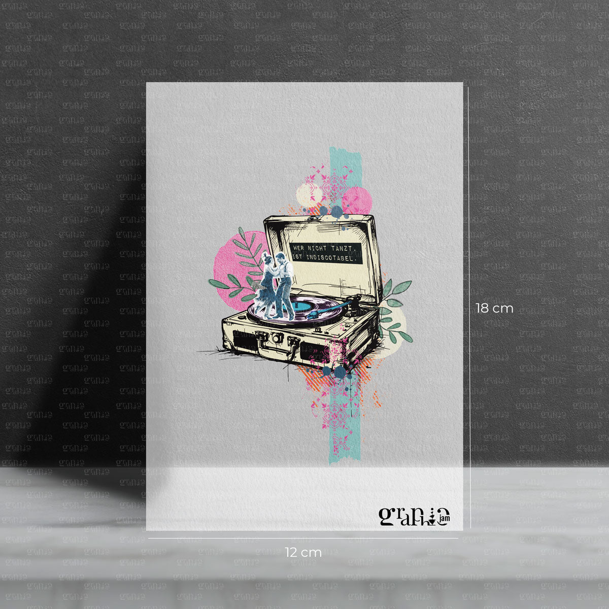 Bügelbild Indiscotabel - Graphic Jam