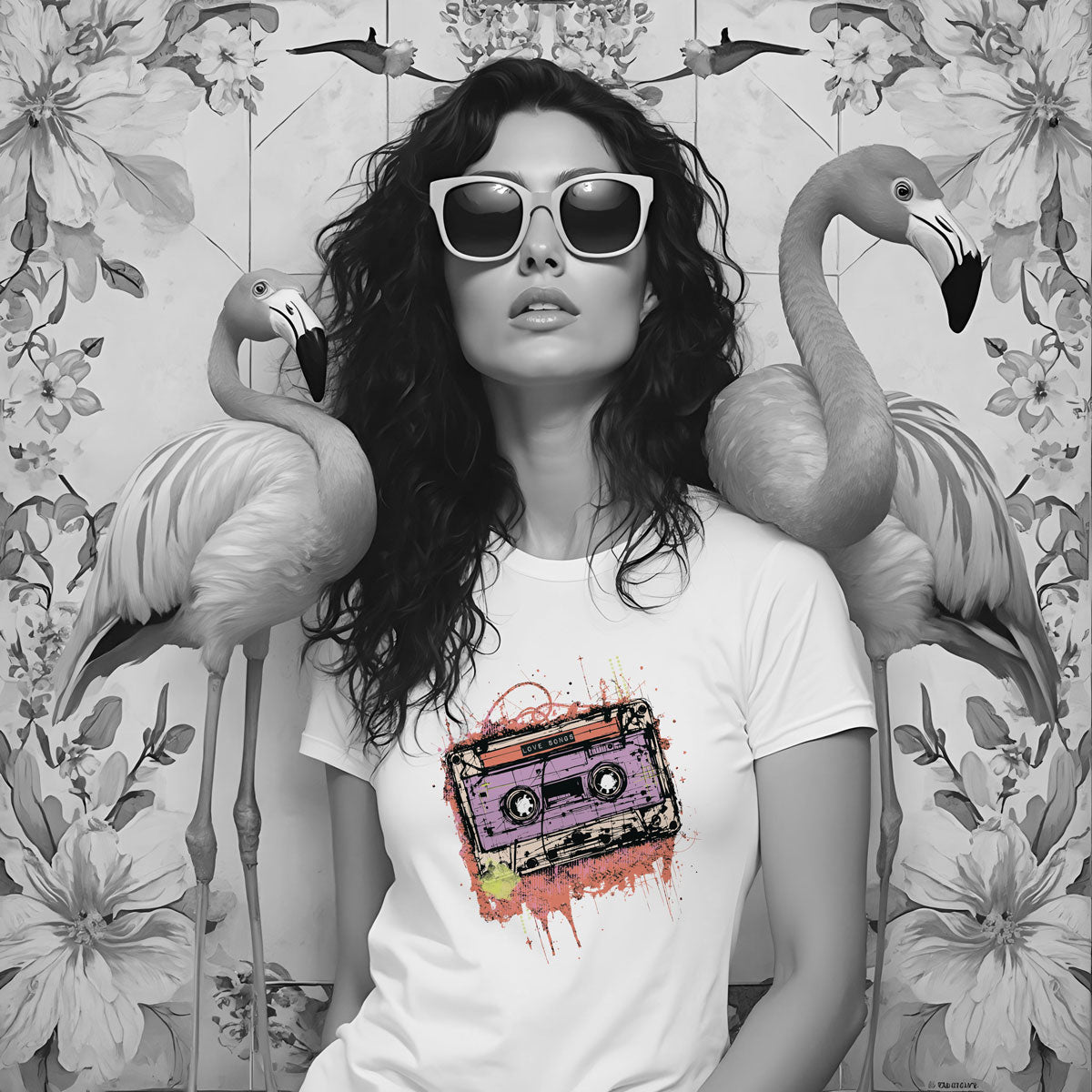 Mixed Media Design Bügelbilder für Textilien