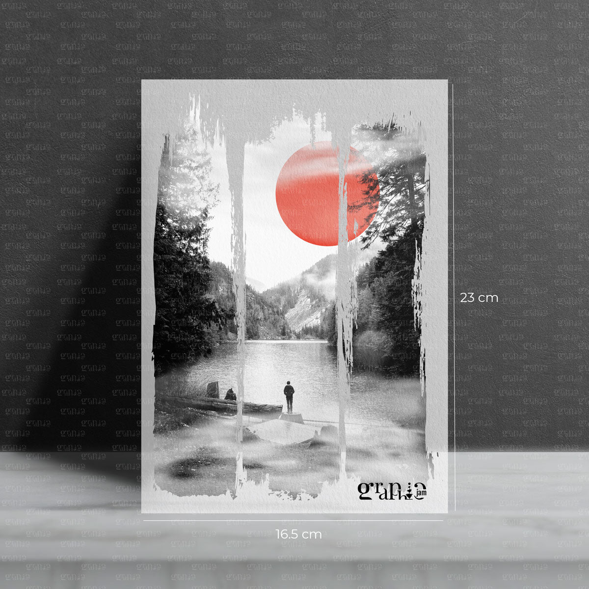 Bügelbild für Männer Zen View