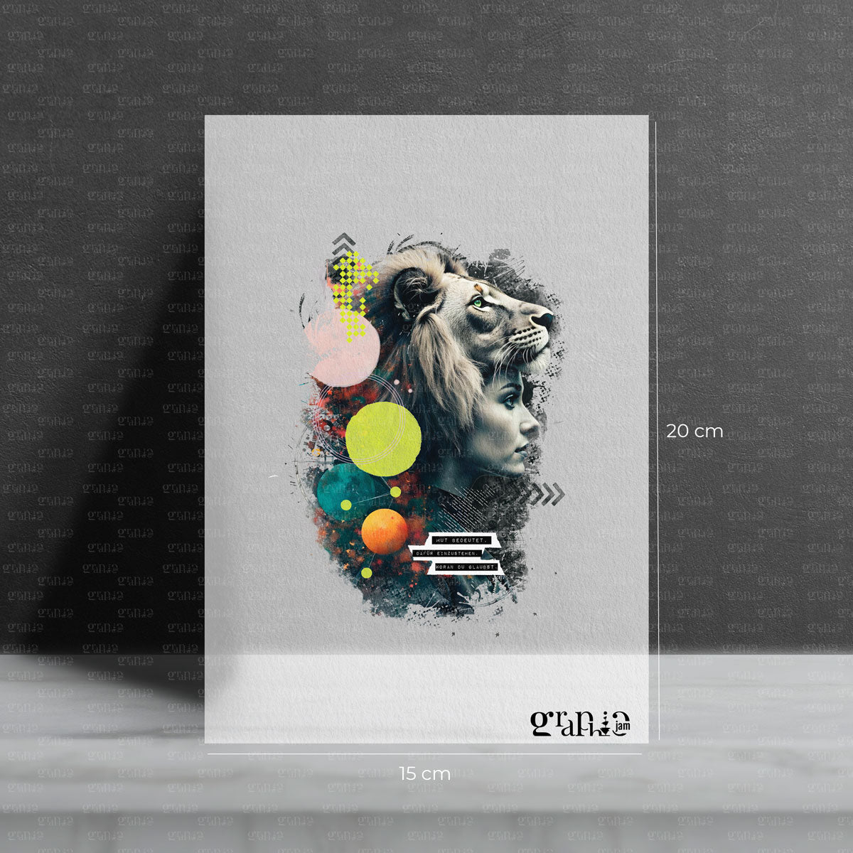 Bügelbild Mut - Graphic Jam