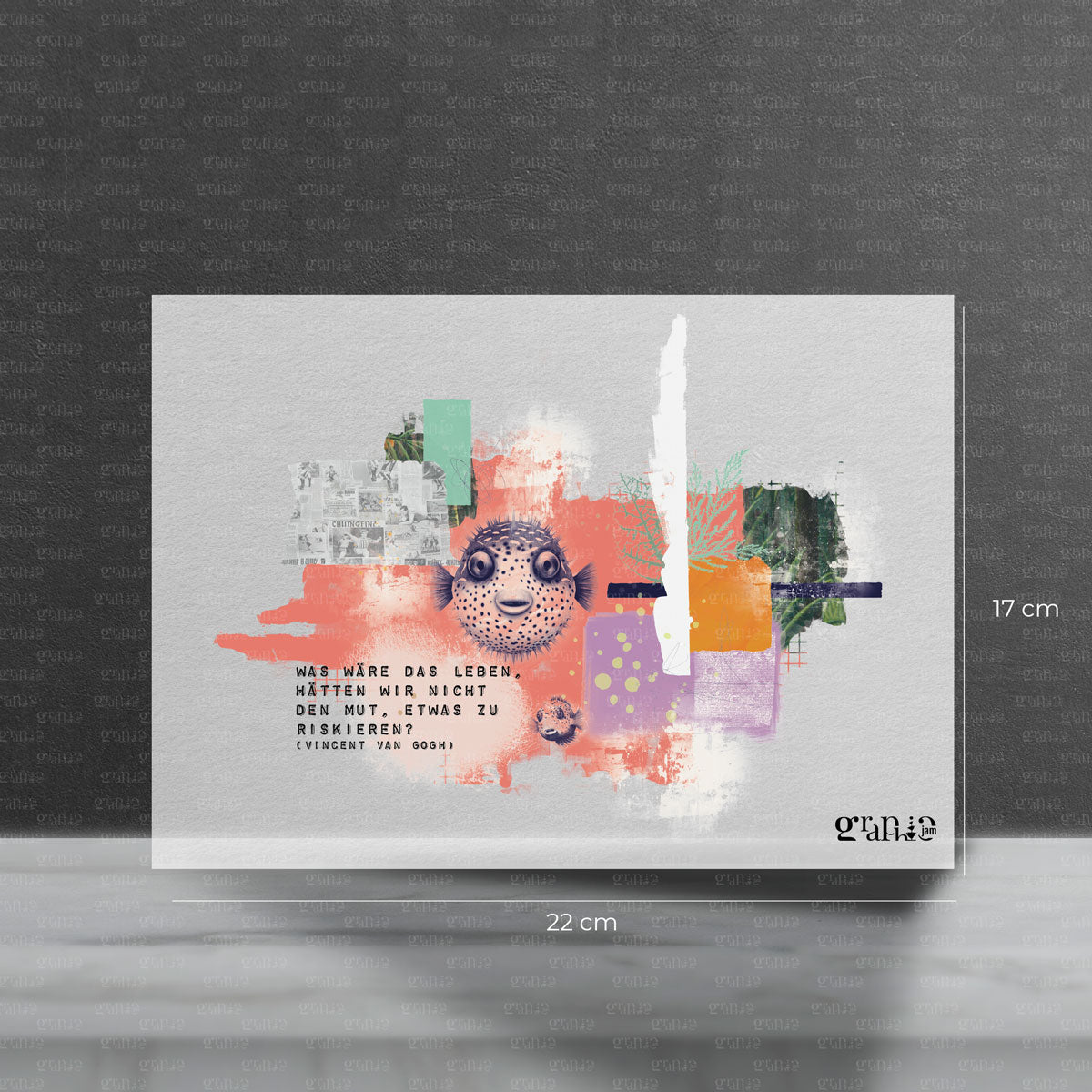 Mut riskieren - Spruch Bügelbild für Erwachsene