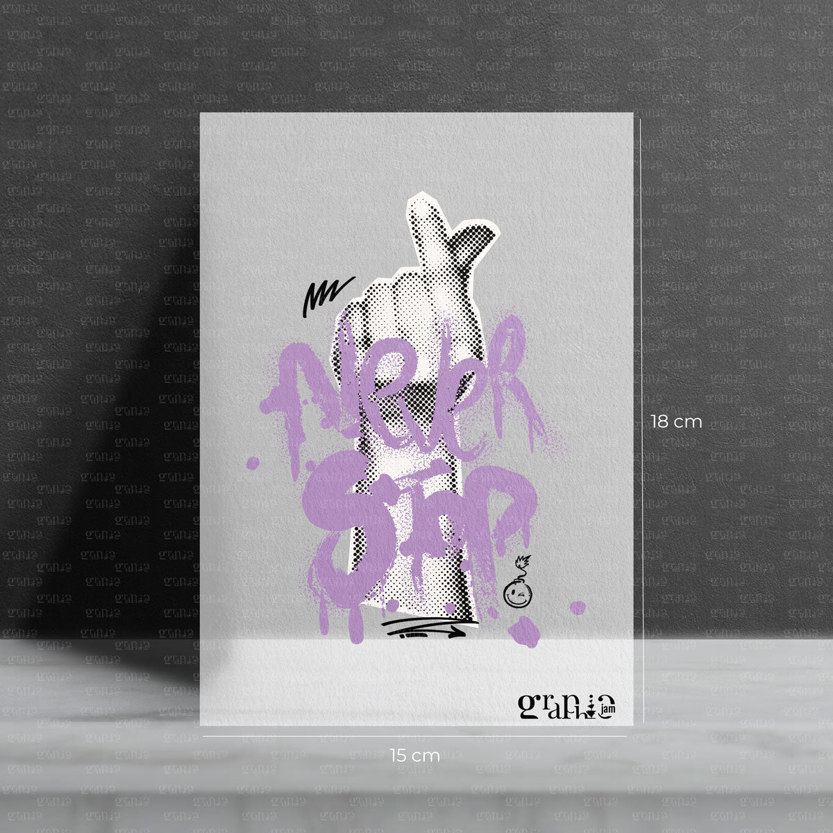 Bügelbild "Never Stop" - Graphic Jam