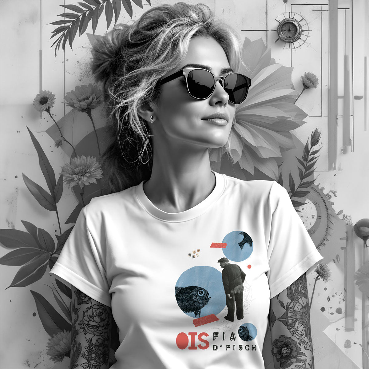 lustiges bügelbild mit bayerischem spruch