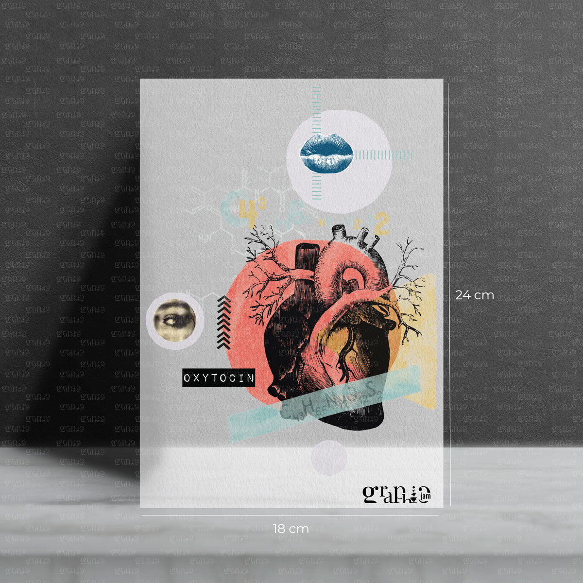 Bügelbild Oxytocin - Graphic Jam