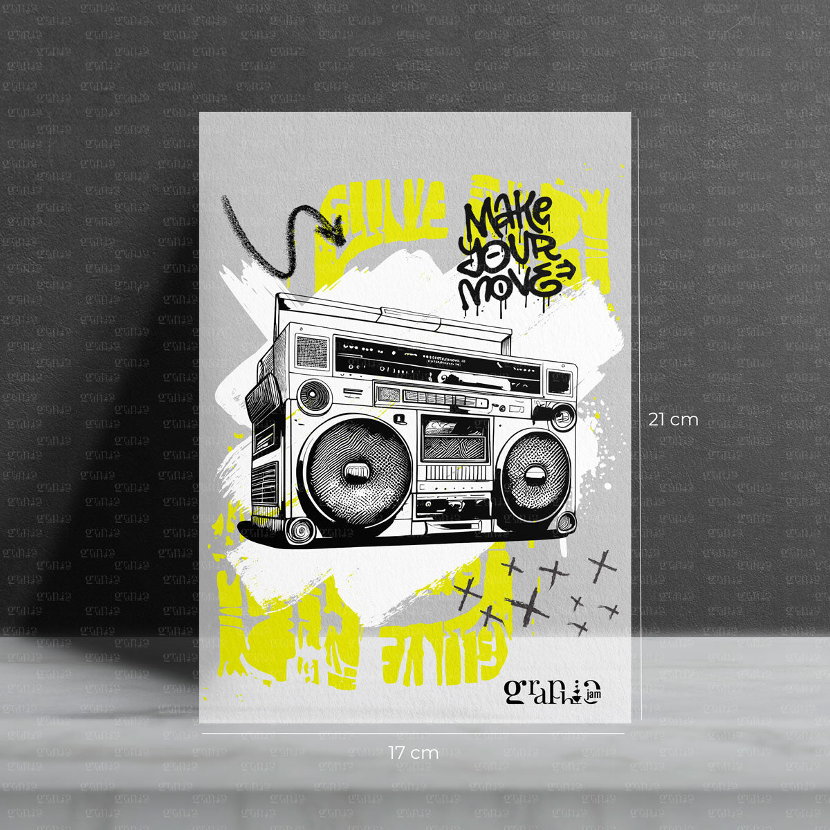 Streetart Bügelbild für Teens