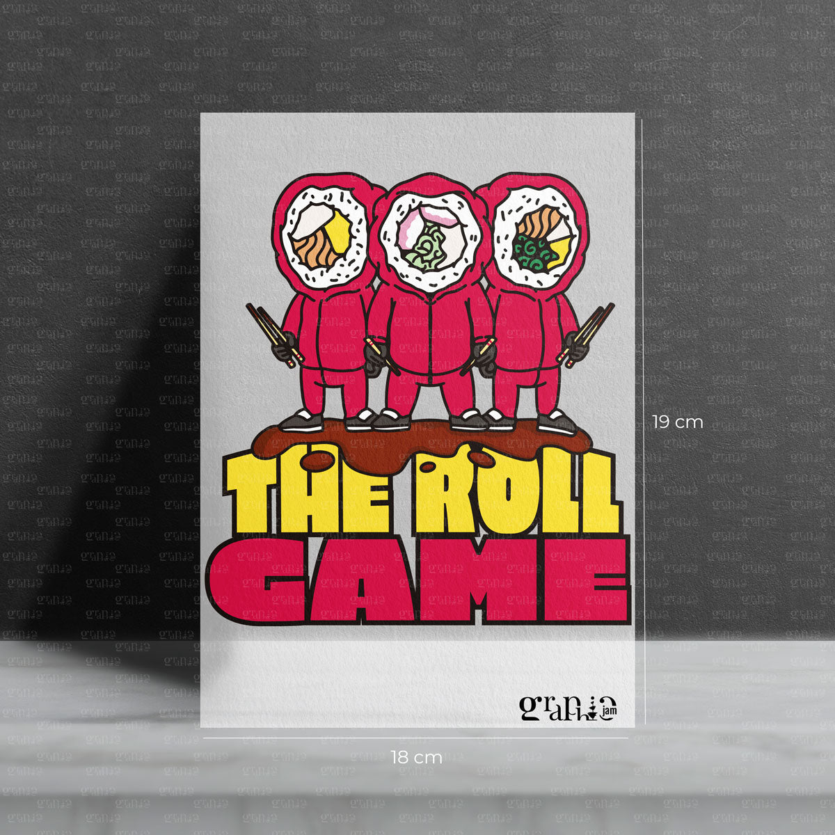Bügelbild „The Roll Game"
