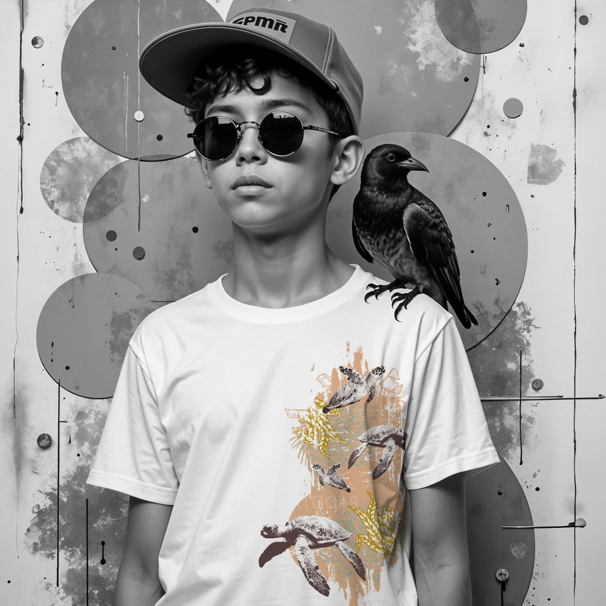 Tortugas Bügelbild Collage