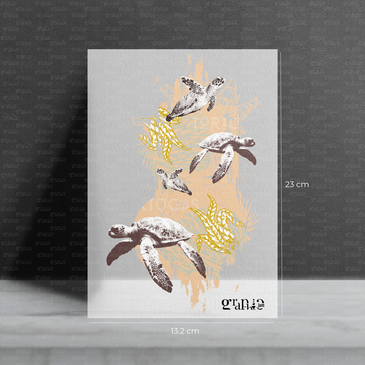 Tortugas Bügelbild Collage