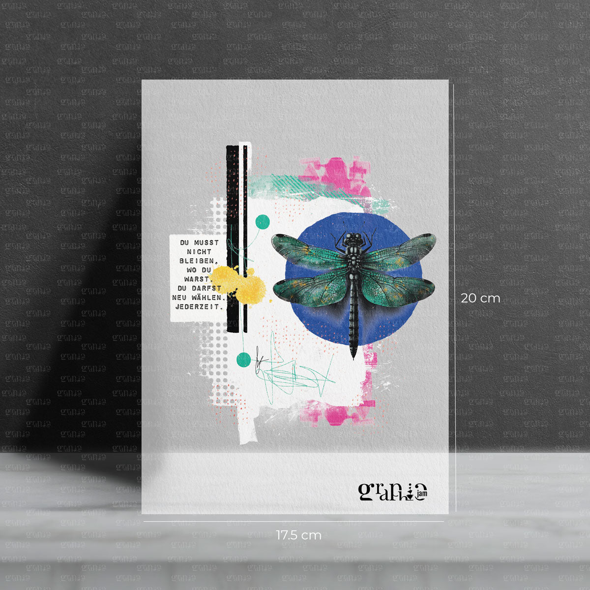 Bügelbild Veränderung Leben