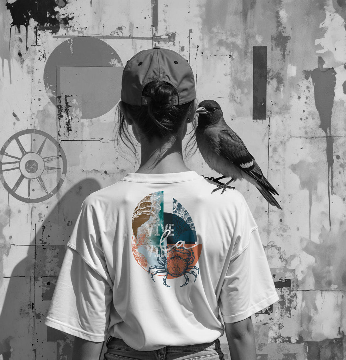 Vive la Vida Bügelbild Collage