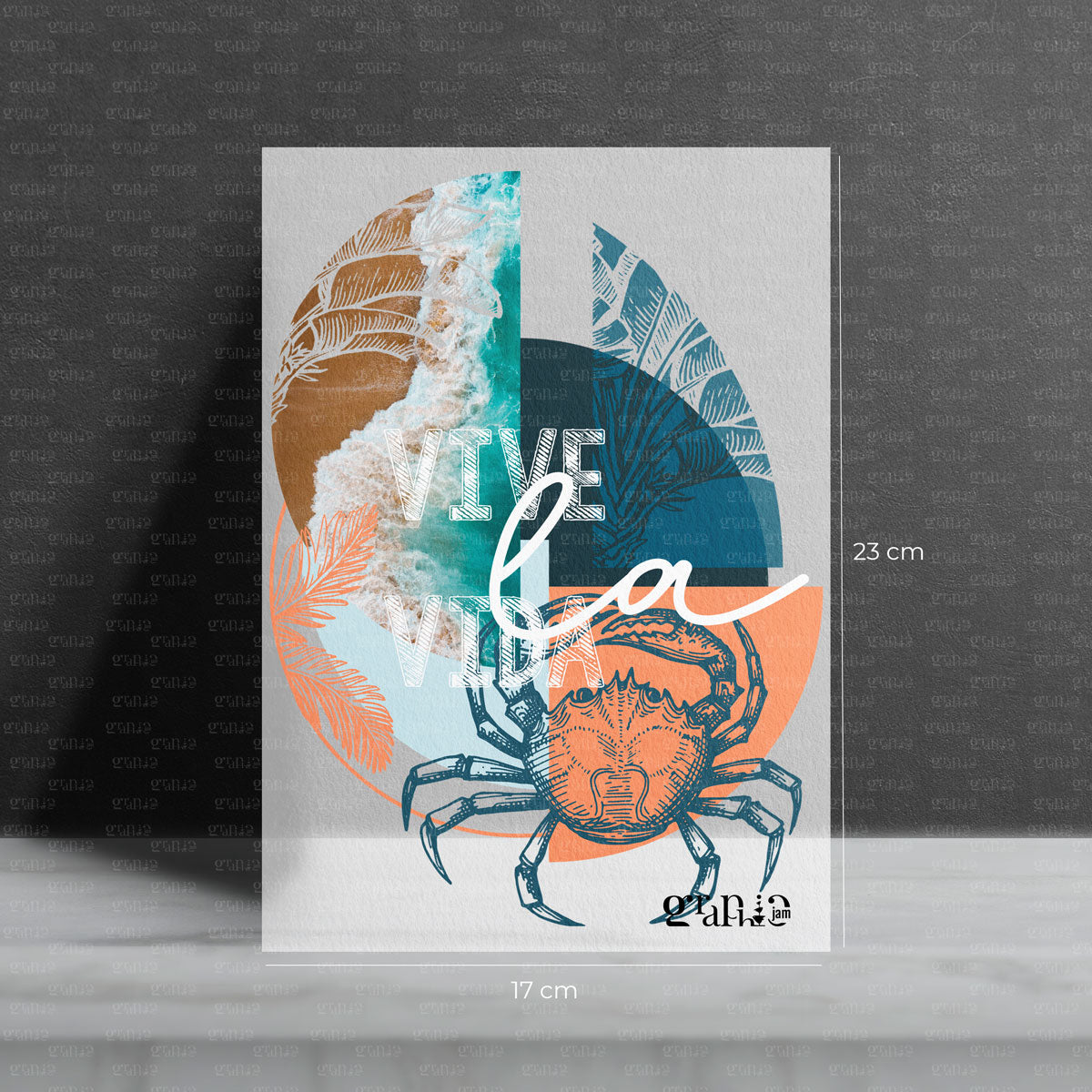 Vive la Vida Bügelbild Collage