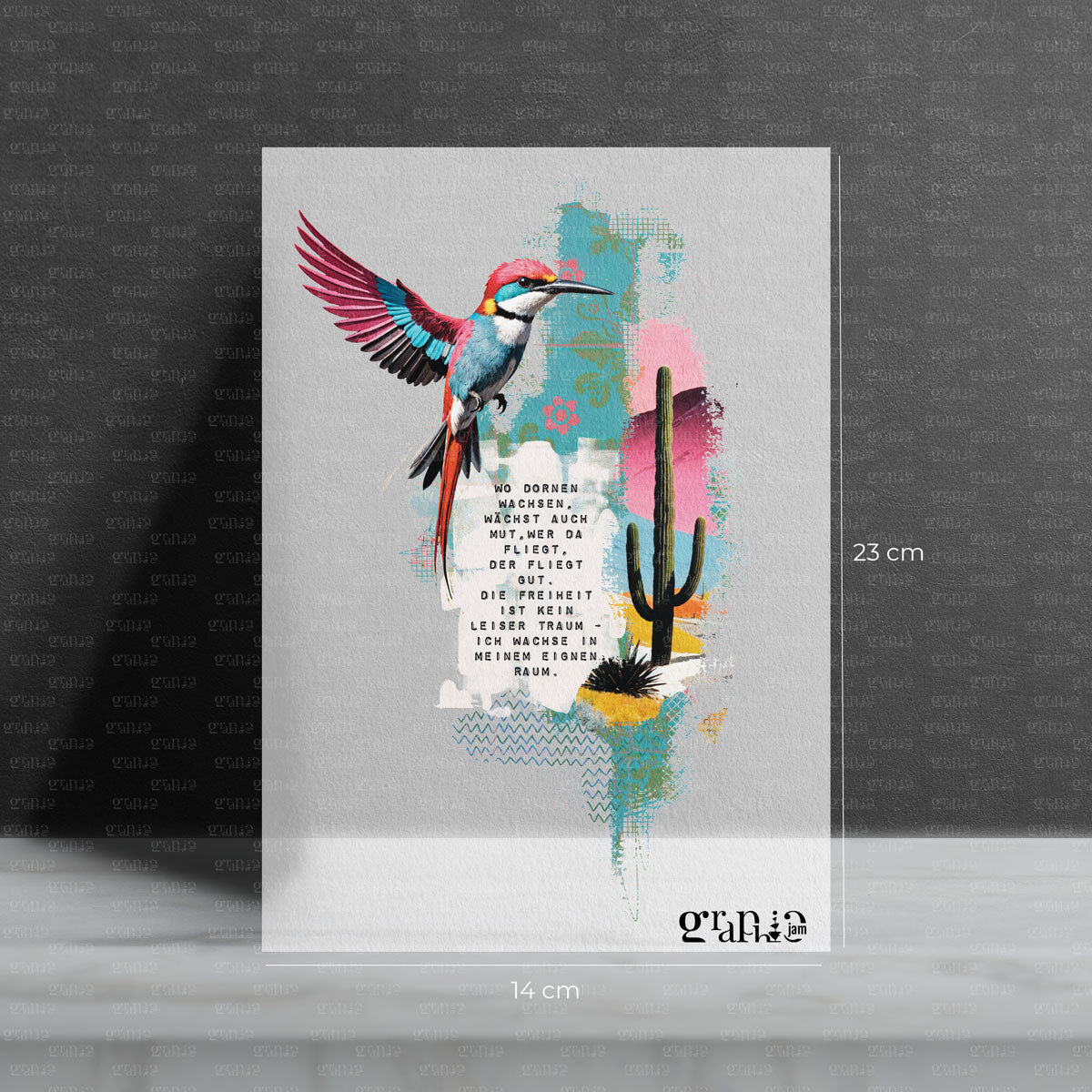 Bügelbild Vogelfrei