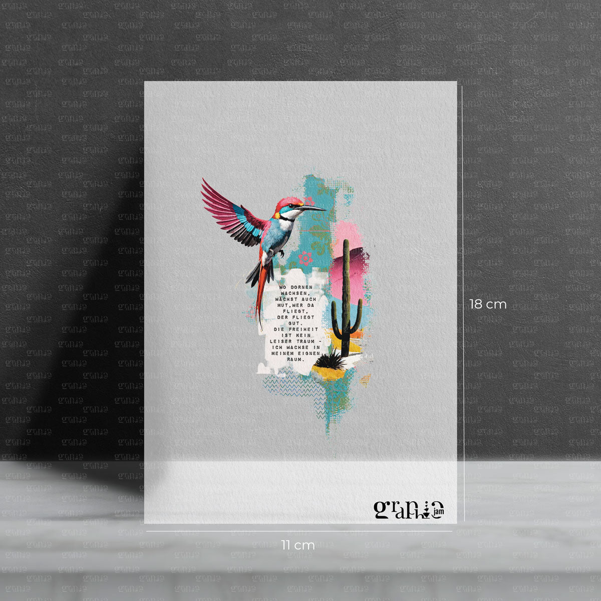 Bügelbild Vogelfrei