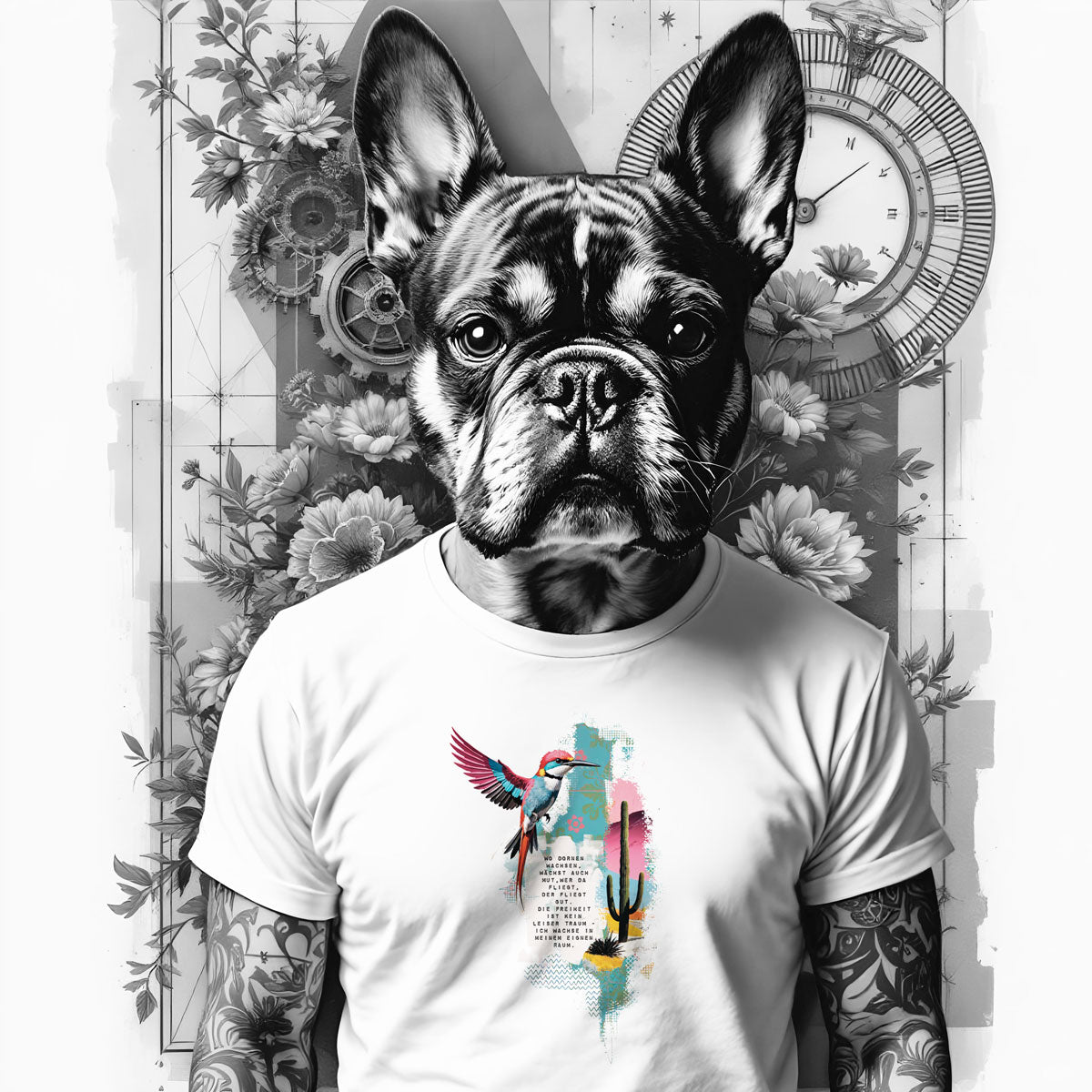 Bügelbild Vogelfrei