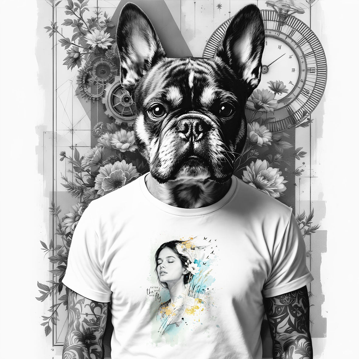 Bügelbild Windspiel